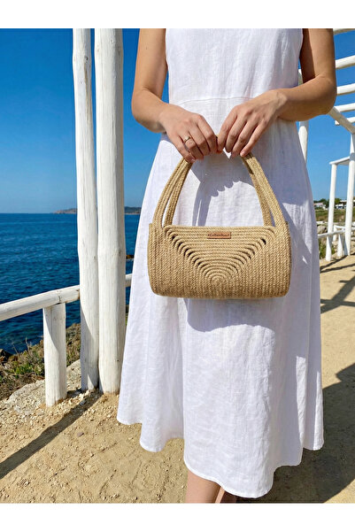 CollessiaHome Βιολογική Χειροποίητη Τσάντα Χειροποίητης Σχοινί Γιούτας Clutch...