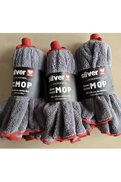 Silver Home Microfiber Süper Emici Mop 105x55 cm 3 Adet