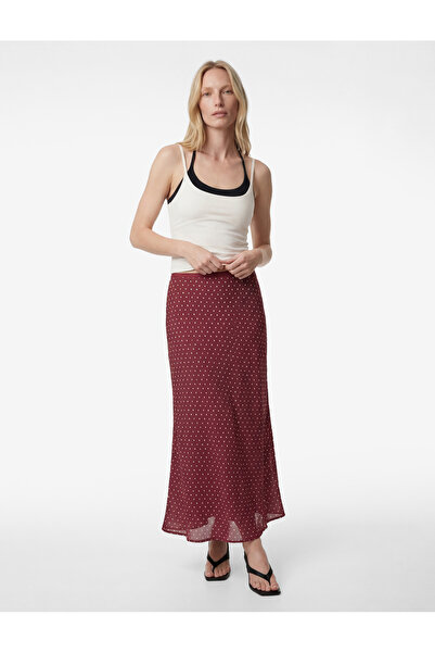 Koton Fusta midi din satin cu buline în formă de pește