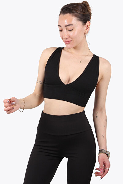 Mckanzie 9036 V-Neck Ribbed Thick Belt Bustier