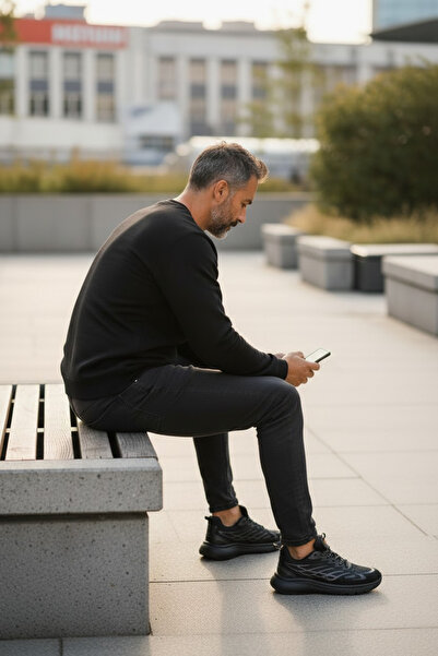 Laguna حذاء رياضي رجالي من الجلد النباتي