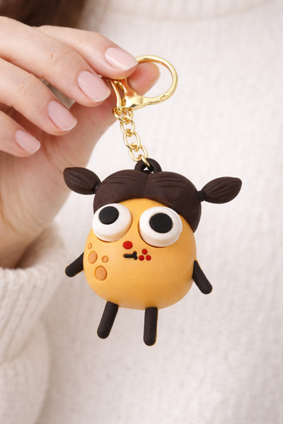 Modish Aksesuar Pörtlek Göz Anahtarlık Ve Çanta Charmı