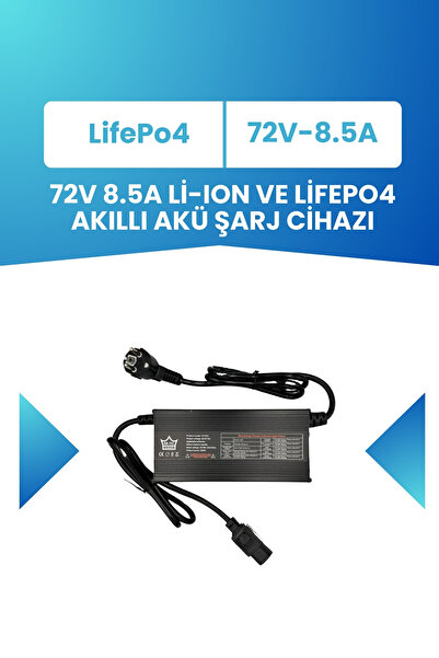 ELECTROLL 72V LiFePO₄ Batarya İçin 84V Uzun Ömürlü Akıllı Şarj Aleti