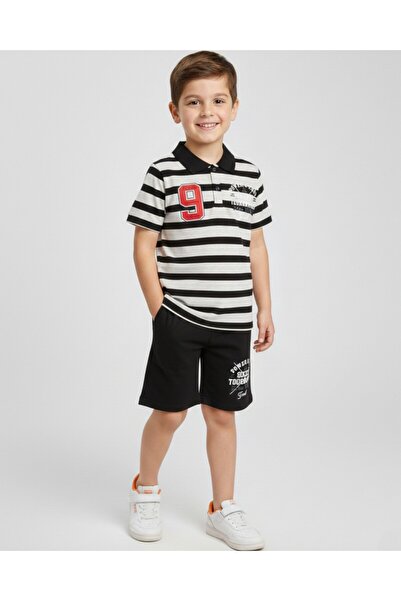 voyyo kids baby 6-7-8-9-10 ANI BĂIAT DE VARĂ CU GÂT POLO CU DUNĂ ȘI COSTUME E...