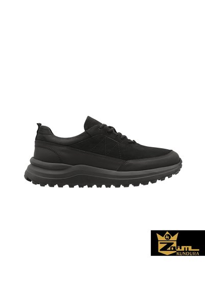 Zaim Kundura Men's Black Genuine Leather Shoes 342502755-1