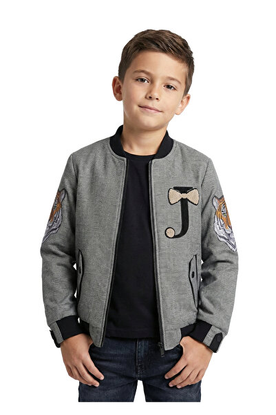 Doctor junior سترة موسمية رمادية للأولاد