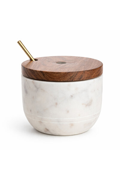 Warm Design وعاء مطلي بالرخام والخشب