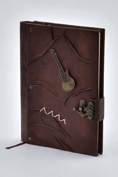 Legend Deri El Yapımı Hakiki Deri Şamua Kraft Kağıt Gitar Eskitme Hediyelik A...