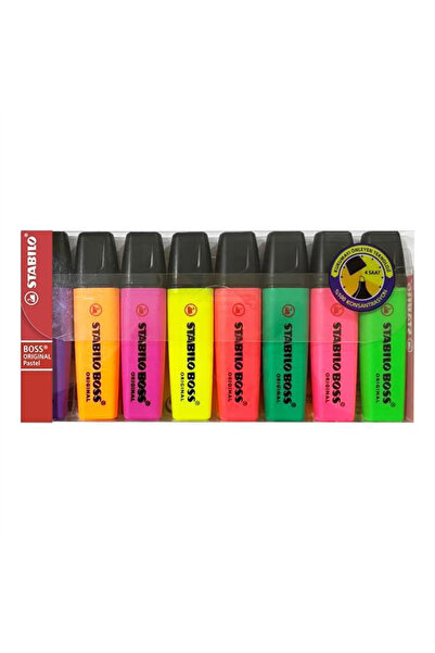 Stabilo Boss Renkler Fosforlu Kalem 8'li