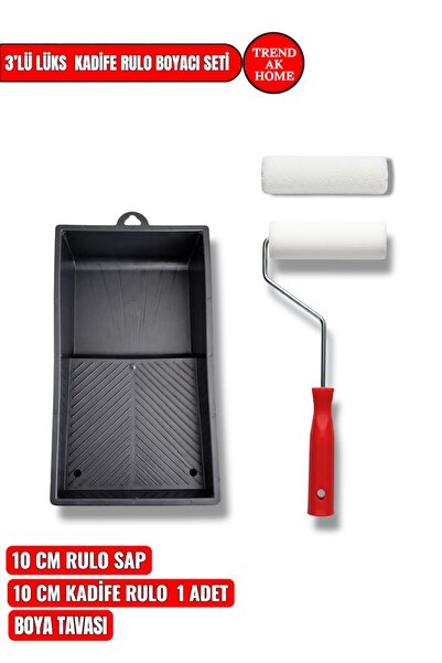 Dekor 1068 10 Cm Kadife Rulo 1142 15x34 Cm Rulo Tavası 1079 Kadife Rulo Yedek...