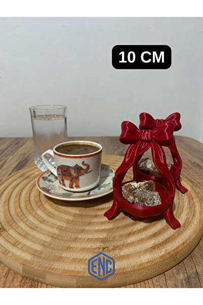 ENC Tasarım 4’lü Fiyonk Tasarımlı Kahve Yanı Lokumluk ve Sunumluk Seti – Deko...