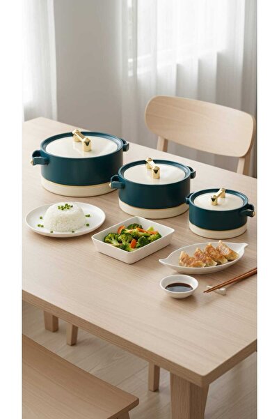 Generic طقم حافظات طعام حرارية فاخرة للتقديم – تصميم أنيق يحافظ على حرارة الط...