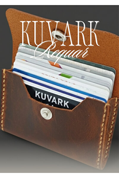 KUVARK حامل بطاقات ريكوار كوتوكو |   نموذج أفقي |   جلد عجل طبيعي |   مصنوع ي...