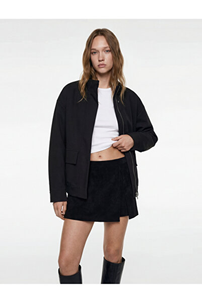 Koton Yırtmaç Detaylı Standart Bel Mini Şort Etek