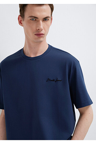 Mavi Jeans Printed Navy Blue T-Shirt Loose Fit / Relaxed Fit 0612733-70497