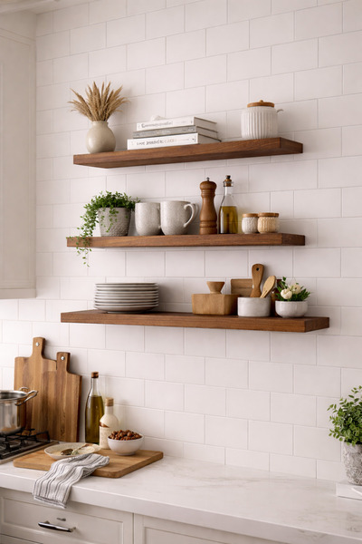 Genel Markalar Ahşap Dekoratif 3 Lü Uçan Kitaplık Gizli Duvar Monte Aksesuar ...