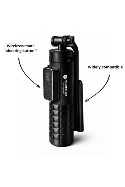 CHAPPELINE عصا السيلفي SF03 بطول متر للبث المباشر مع ريموت يعمل بالبلوتوث