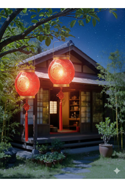 Dream Plus Geleneksel Çin Şans Ve Mutluluk Topu Dekoratif Çin Topu Solar Bahç...