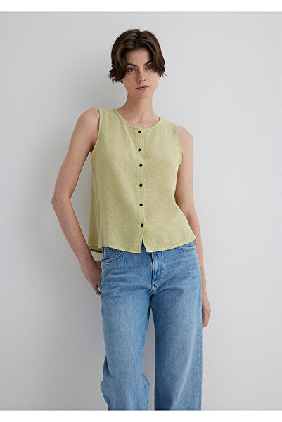 Mavi Sleeveless Green Blouse 1210710-71515