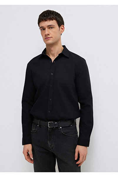 Mavi Siyah Gömlek Slim Fit / Dar Kesim 0211656-900