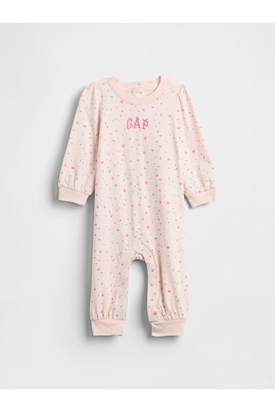 GAP Bebek Pembe Logo Tek Parça Tulum