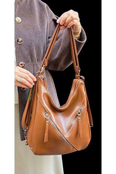 çantamgelsin Women's Backpack and Shoulder Bag with 2 Large Main Compartments...