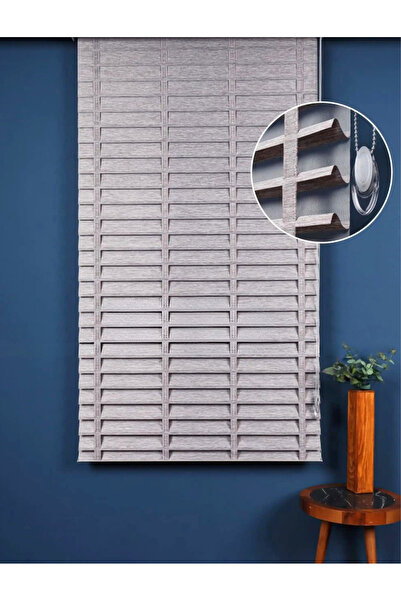 YS PERDE TASARIM Picasso Shadow Silüet Kumaş Jaluzi Store Perde, Alüminyum Ka...