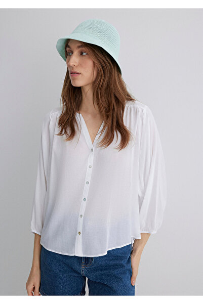 Mavi Green Straw Bucket Hat 1910080-82954