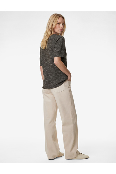 Koton Μπλουζάκι με κοντό μανίκι και λαιμόκοψη με κανονική εφαρμογή