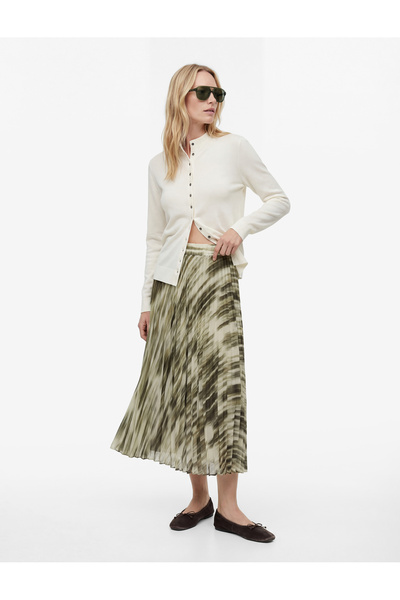 Koton Πλισέ μίντι φούστα με αφηρημένο σχέδιο