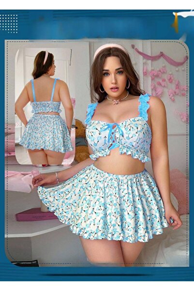 Generic Women's two-piece babydoll lingerie set, elegant and soft design