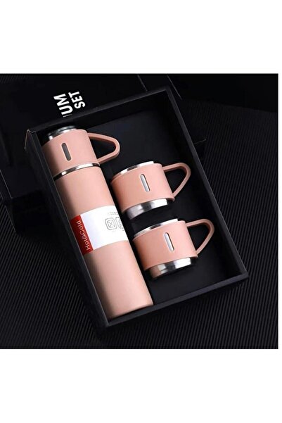 TERMOSAM nisa toys termos Kamp Piknik için Ideal 3Bardaklı 500ml Termos Sıcak...