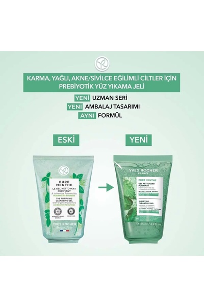 Yves Rocher Pure Menthe-Gözenek Sıkılaştırıcı  Arındırıcı Prebiyotikli Yüz Te...
