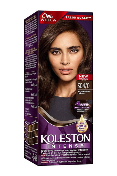 Koleston Wella Intense Hair Color 304/0 Medium Brown