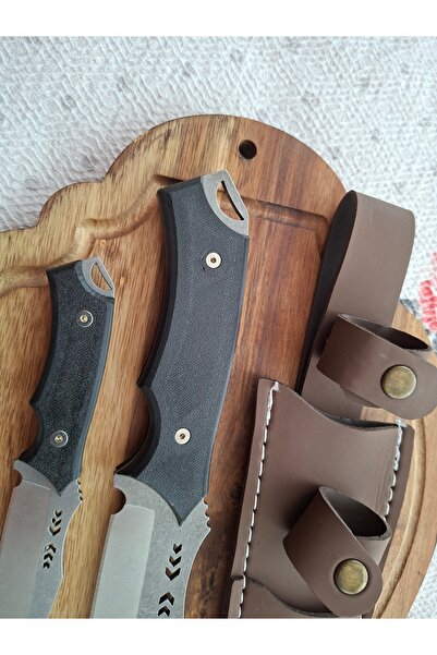 Türkiye İkili Kamp Bıçağı.Not:Sap siyah