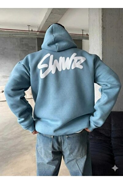 ELAN WEAR огромна суитшърт с качулка hoodie_3-слоен висококачествен плат