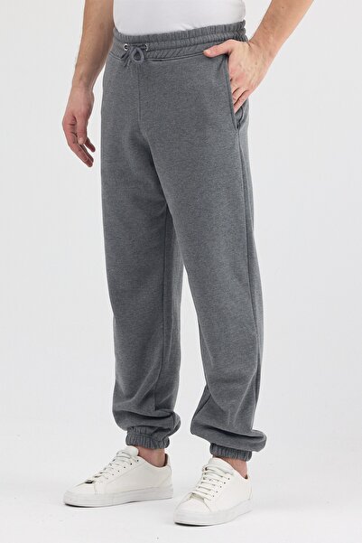 Fancy & Fun Men's 3 Thread Fabric Unisex Oversize 4 Season Sweatpants with El...
