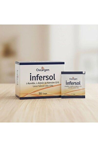 Infersol L-Karnitin, L-Arjinin, Astaksantin, Q10, Antioksidan 30 Saşe