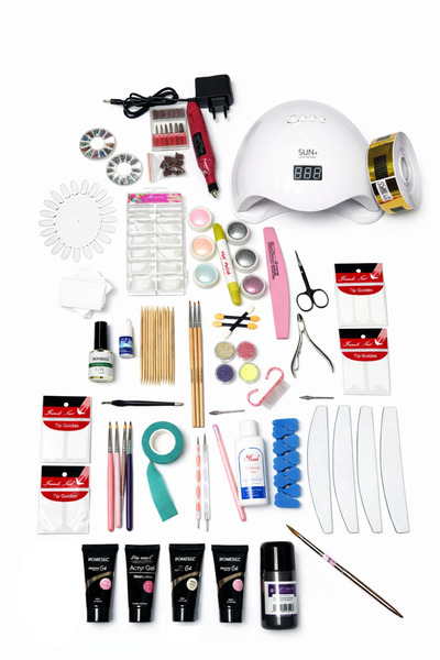 SUN Ready-to-use nail kit – complete equipment with UV LED lamp, cutter and e...