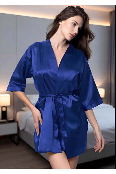 Loule Rochie de damă din satin - cu cravată în talie LL.N1.I0.LA.002