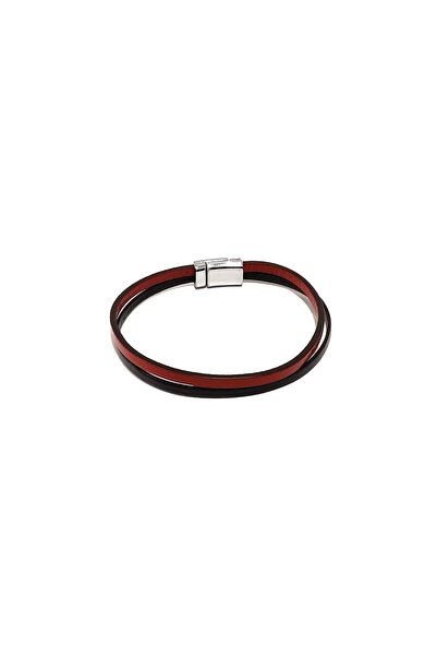 HER ŞEY NOTA www.herseynota.com Double Reflection Red Toned Cord Genuine Leat...