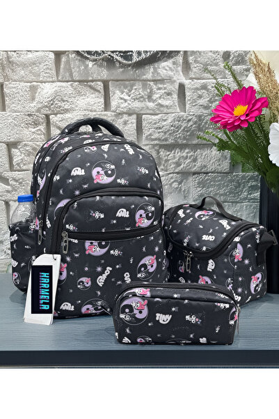 Harmela مجموعة مكونة من 3 حقائب مدرسية للأطفال من First School Character Patt...