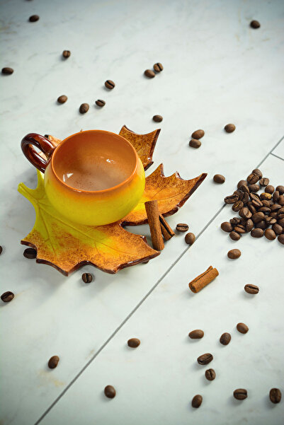 Narçiçeği Takı ve Hediyelik Eşya Handmade Tea and Coffee Cup Set with Sycamor...