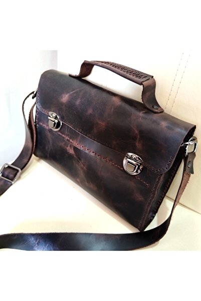 08dericraft Genuine Leather Handmade Bag (25*18 cm) - Leather Handmade Wallet...