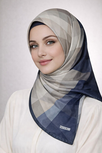mim eşarp Emprime Sport Crystal Plaid Patterned Egyptian Scarf