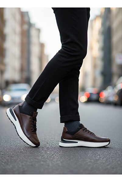 MARCOMEN Erkek Deri Casual Ayakkabı - Yüksek Taban - Spor, Yürüyüş, Günlük - ...