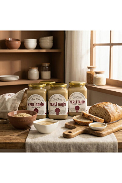 İNANÇ FIRIN Yerli Susam Tahin 1 Kg x 4 Adet - Katkısız & Doğal Gökova Mahsulü...