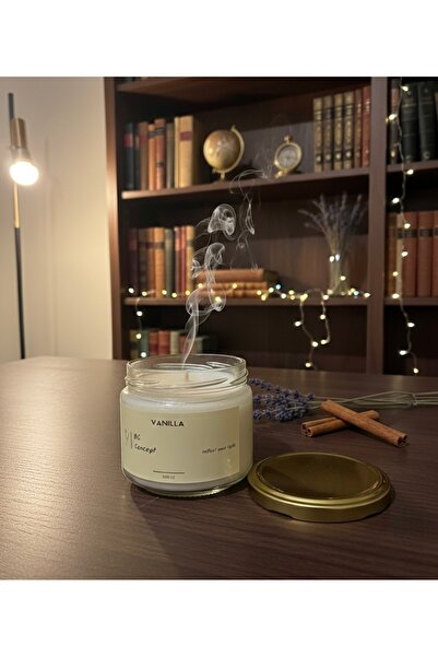 BC CONCEPT Vanilya Kokulu Dekoratif Kavanoz Mum El yapımı Soyawax karşım | Si...