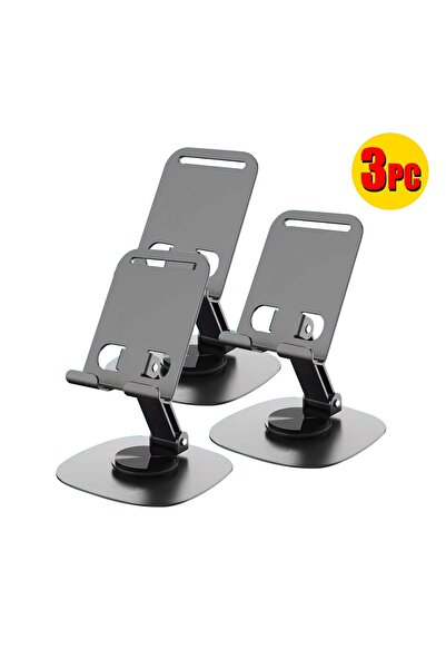 BUYMART مجموعة من 3 قطع - حامل هاتف وجهاز لوحي قابل للتعديل والدوران 360 درجة