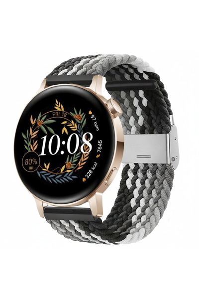 MMP SHOP Huawei Watch GT3 42mm / GT2 42mm Uyumlu 20MM Metal Klipsli Örgü Kordon